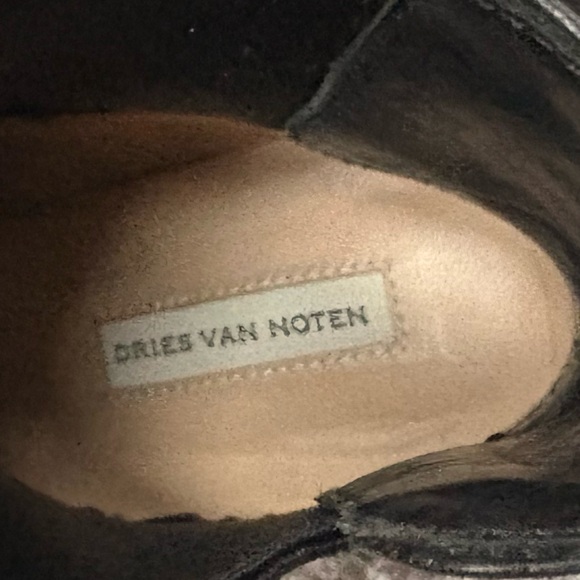 Dries Van Noten Black Leather Boots - Picture 8 of 15